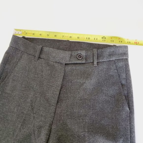 Revolve Dress Addict Pants High Rise Wool Lady-like Business Career Grey 38 NWT - Picture 11 of 14